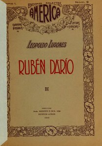 Rubén Darío (1919) por Leopoldo Lugones   